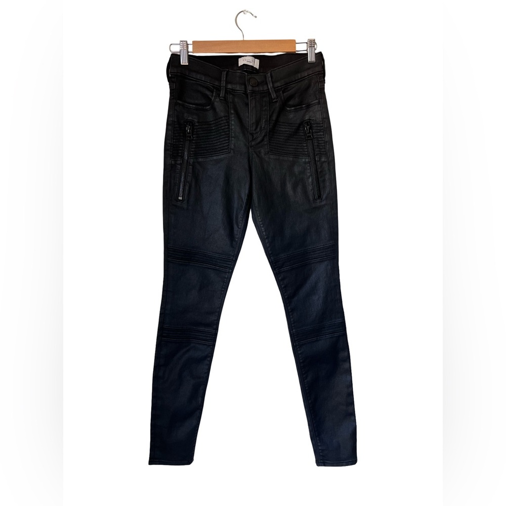 Express Edition Women’s Black Mid Rise Pants With Zippers Size 2R